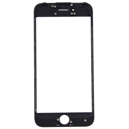 iPhone 7 Front Outer Glass Lens with LCD Screen Bezel Frame Replacement (Black) - Perfect Fit & Condition