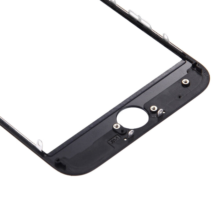 iPhone 7 Front Outer Glass Lens with LCD Screen Bezel Frame Replacement (Black) - Perfect Fit & Condition