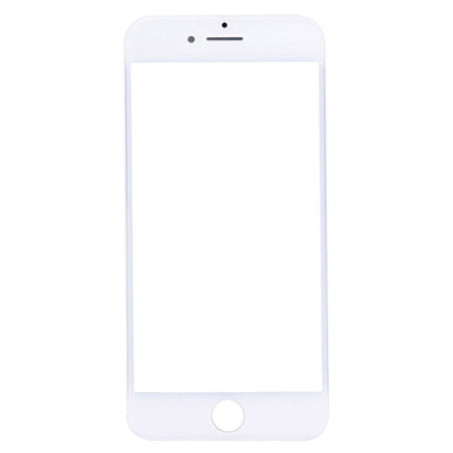 iPhone 7 Front Screen Outer Glass Lens with LCD Bezel Frame Replacement (White) - Perfect Fit & Quality Checked