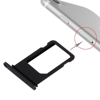 Premium Aluminium Card Tray for iPhone 7 - High Quality Replacement Part (Black)