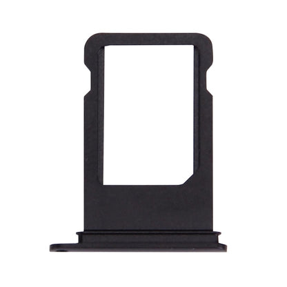 High-Quality Card Tray for iPhone 7 (Jet Black) - Aluminium Replacement Part, Professional Installation Recommended