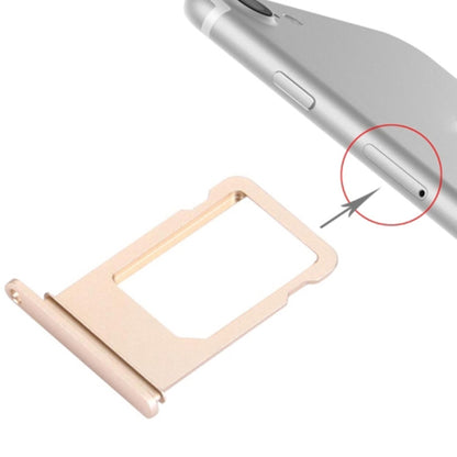 High-Quality Gold Card Tray for iPhone 7 - Replacement Part, Aluminium Material, Professional Installation Recommended