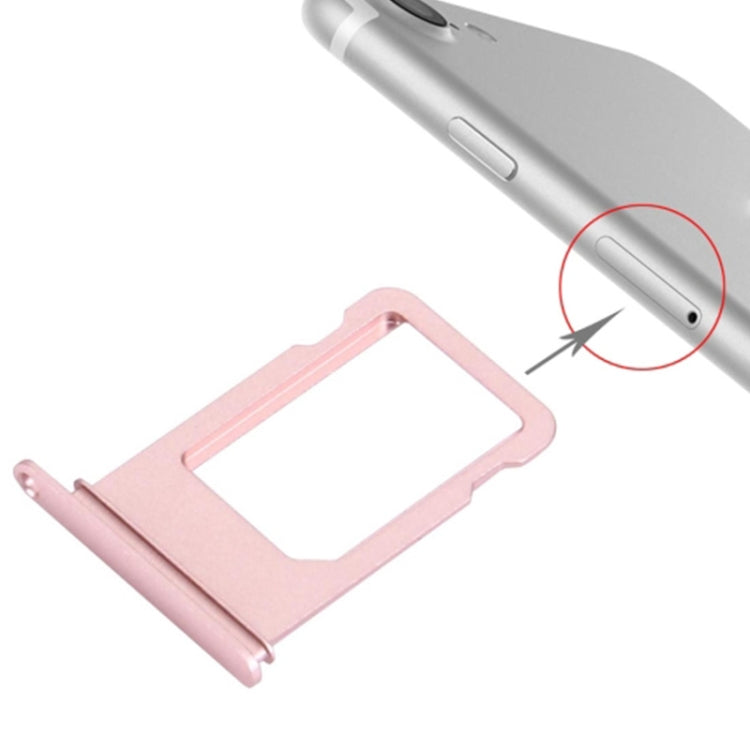 High-Quality Aluminium Card Tray for iPhone 7 - Rose Gold Replacement Part