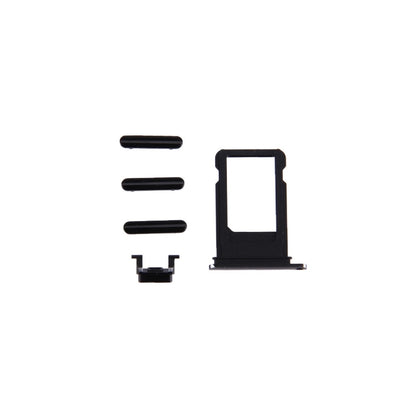 iPhone 7 Card Tray, Volume Control Key, Power Button & Mute Switch Vibrator Key - Black Replacement Parts