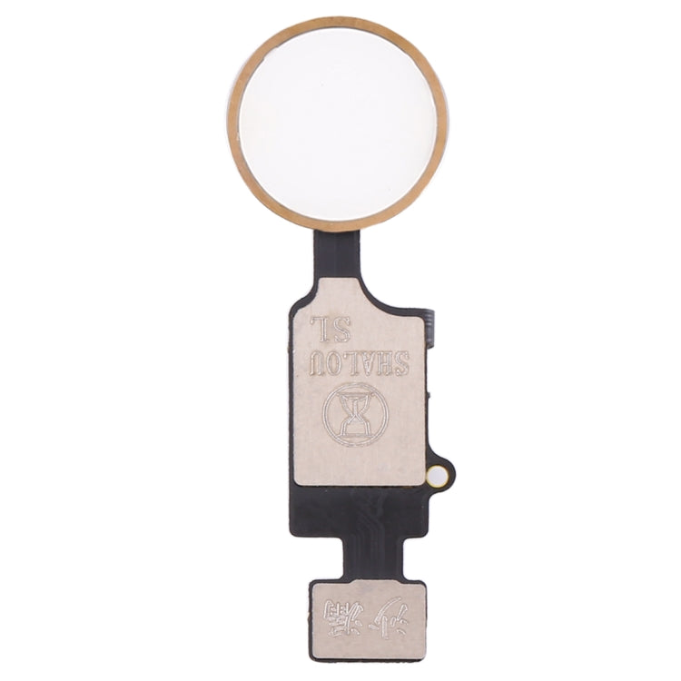 Gold Home Button with Flex Cable for iPhone 8 Plus / 8 / 7 Plus / 7 (5th Gen) - Easy Installation, No Touch ID Support