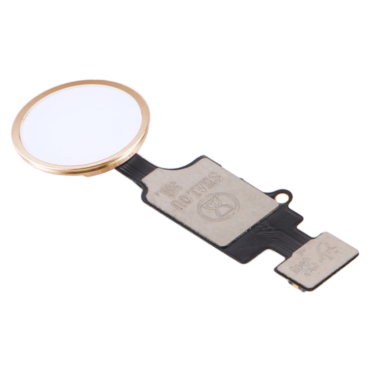 Gold Home Button with Flex Cable for iPhone 8 Plus / 8 / 7 Plus / 7 (5th Gen) - Easy Installation, No Touch ID Support