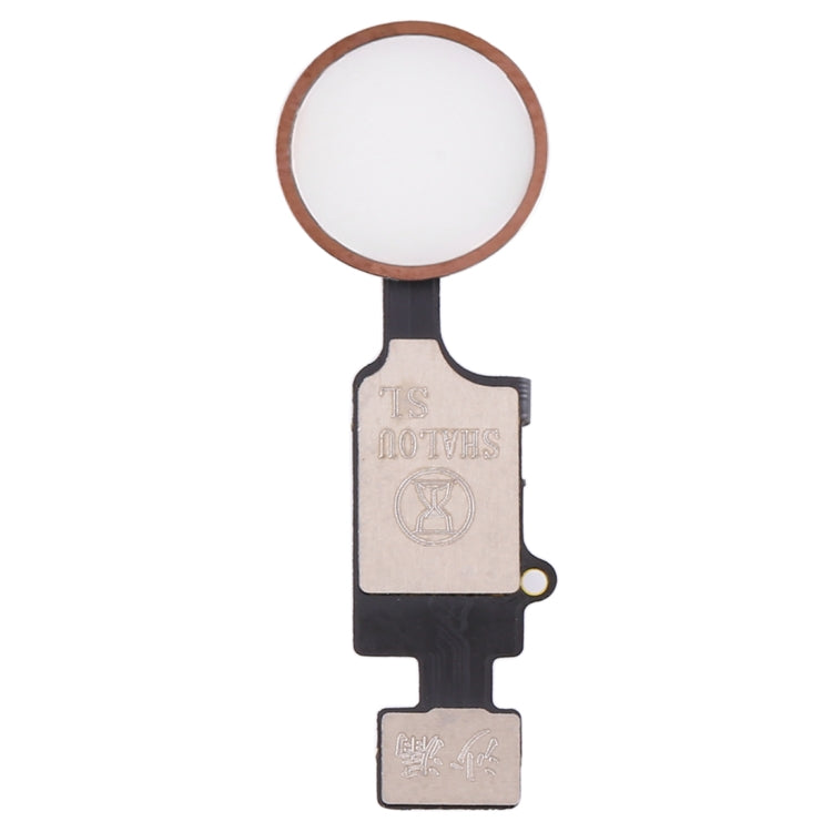 Home Button with Flex Cable for iPhone 8 Plus / 7 Plus / 8 / 7 (Rose Gold) - Replacement Part, No Touch ID Support