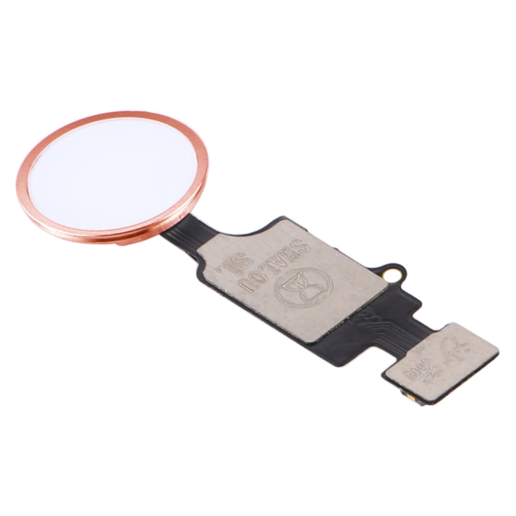 Home Button with Flex Cable for iPhone 8 Plus / 7 Plus / 8 / 7 (Rose Gold) - Replacement Part, No Touch ID Support
