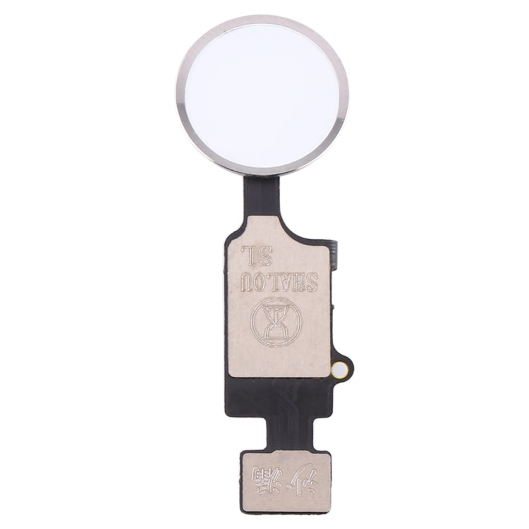 White Home Button with Flex Cable for iPhone 8 Plus, 7 Plus, 8 & 7 - Replacement Part (No Touch ID)