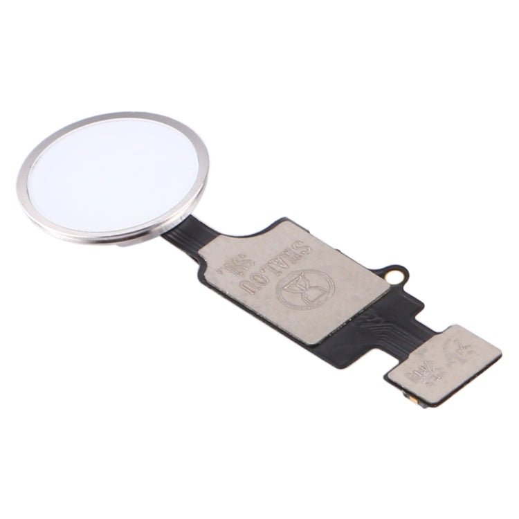 White Home Button with Flex Cable for iPhone 8 Plus, 7 Plus, 8 & 7 - Replacement Part (No Touch ID)