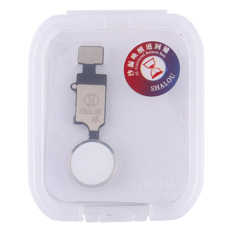 White Home Button with Flex Cable for iPhone 8 Plus, 7 Plus, 8 & 7 - Replacement Part (No Touch ID)