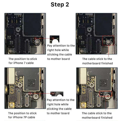 Gold Home Button with Flex Cable for iPhone 8 Plus / 8 / 7 Plus / 7 (5th Gen) - Easy Installation, No Touch ID Support