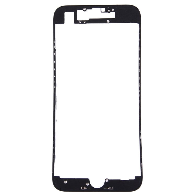 Black Front LCD Screen Bezel Frame for iPhone 7 - High Quality Replacement Part, Professionally Tested