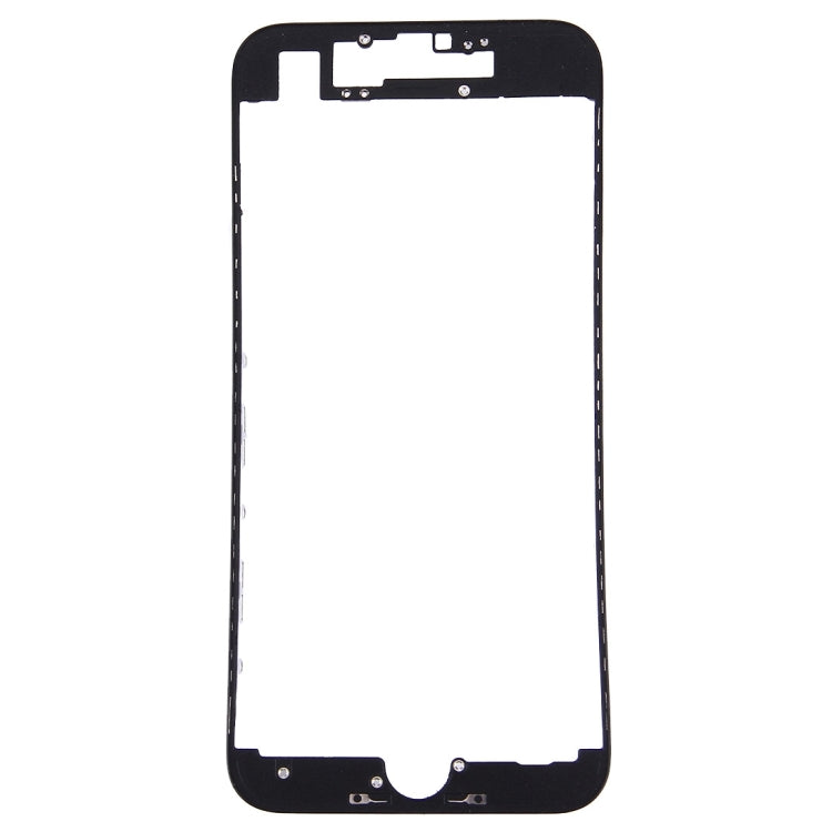 Black Front LCD Screen Bezel Frame for iPhone 7 - High Quality Replacement Part, Professionally Tested