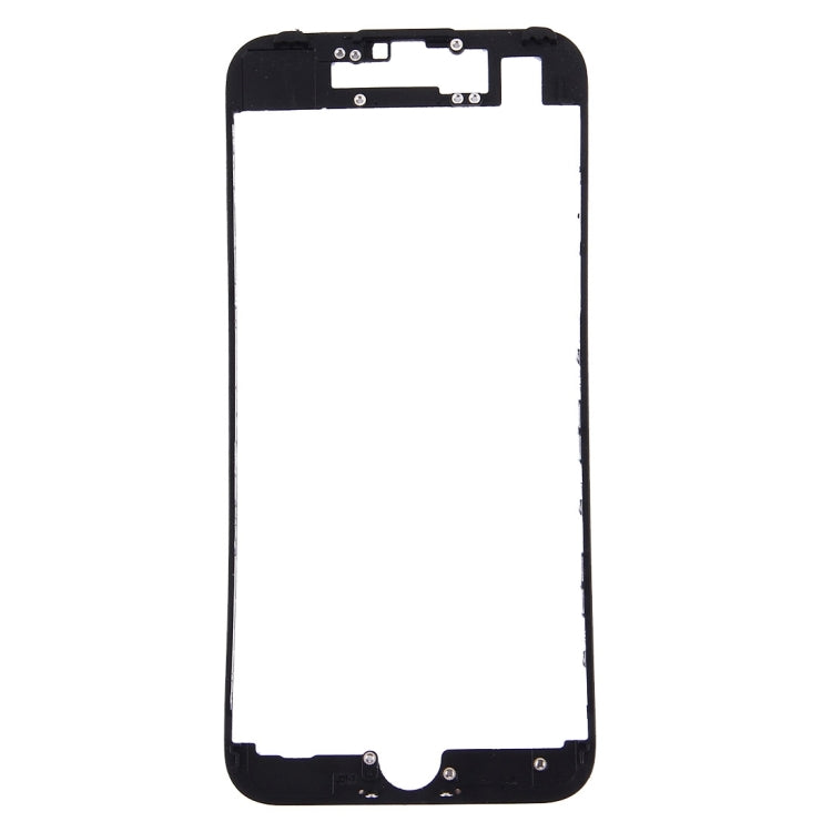 Black Front LCD Screen Bezel Frame for iPhone 7 - High Quality Replacement Part, Professionally Tested