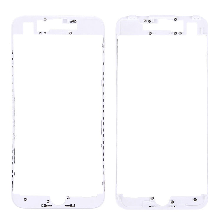High-Quality Front LCD Screen Bezel Frame for iPhone 7 (White) - Replacement Part for Damaged Screens