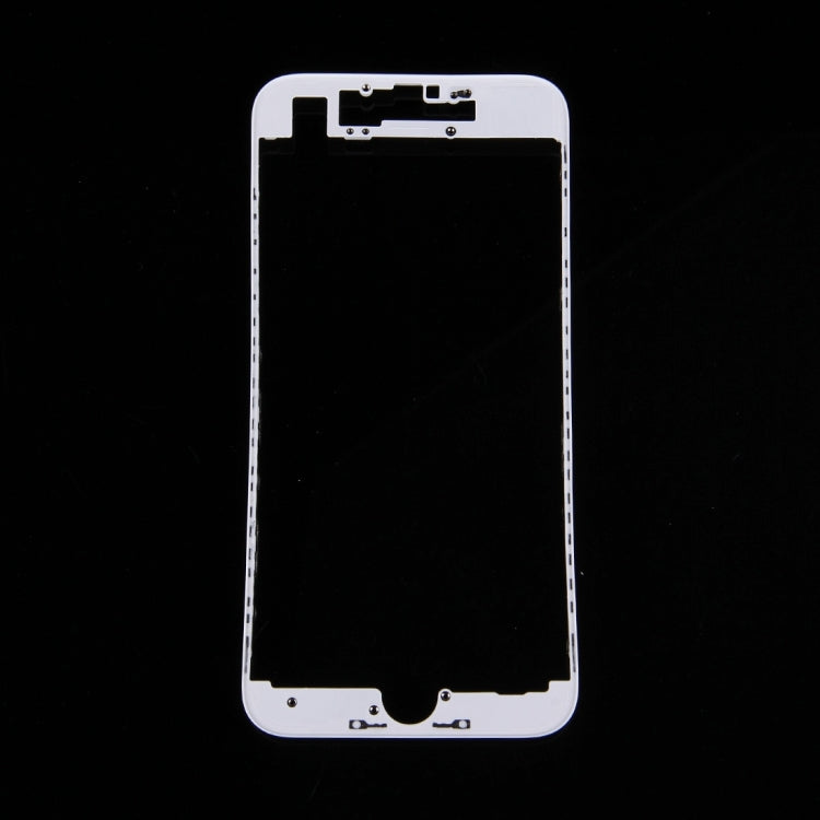High-Quality Front LCD Screen Bezel Frame for iPhone 7 (White) - Replacement Part for Damaged Screens