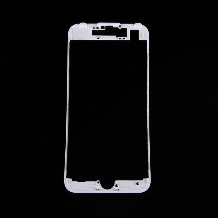 High-Quality Front LCD Screen Bezel Frame for iPhone 7 (White) - Replacement Part for Damaged Screens