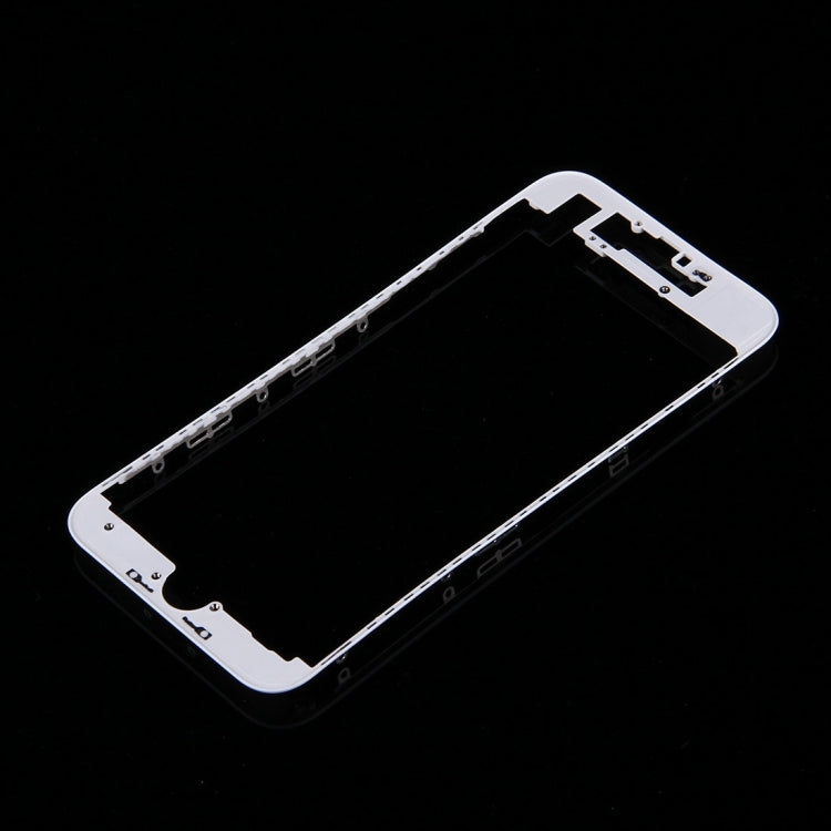 High-Quality Front LCD Screen Bezel Frame for iPhone 7 (White) - Replacement Part for Damaged Screens