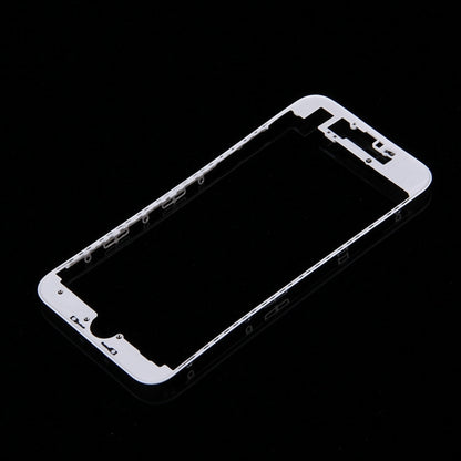 High-Quality Front LCD Screen Bezel Frame for iPhone 7 (White) - Replacement Part for Damaged Screens