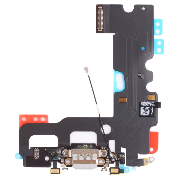 Original Light Grey Charging Port Flex Cable Ribbon Replacement for iPhone 7 - Compatible & Fully Tested