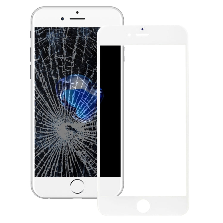 iPhone 7 White Front Screen Outer Glass Lens with LCD Bezel Frame & OCA Adhesive Replacement