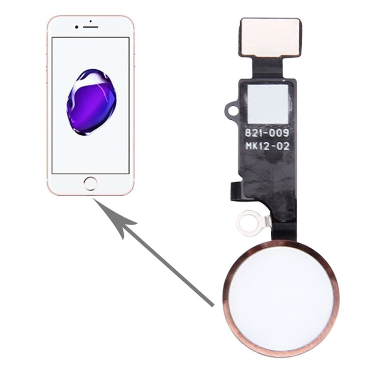 iPhone 7 Home Button Replacement (Rose Gold) - High Quality, Not Compatible with Touch ID