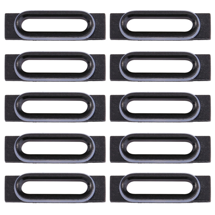 10 Pack iPhone 7 Charging Port Retaining Brackets (Black) - Replacement Parts for Repair