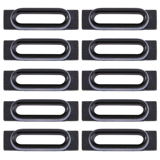 10 Pack iPhone 7 Charging Port Retaining Brackets (Black) - Replacement Parts for Repair