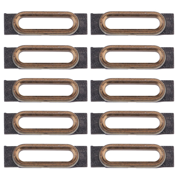 10-Pack Gold Charging Port Retaining Brackets for iPhone 7 - Replacement Parts for Mobile Repair