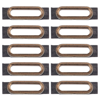 10-Pack Gold Charging Port Retaining Brackets for iPhone 7 - Replacement Parts for Mobile Repair