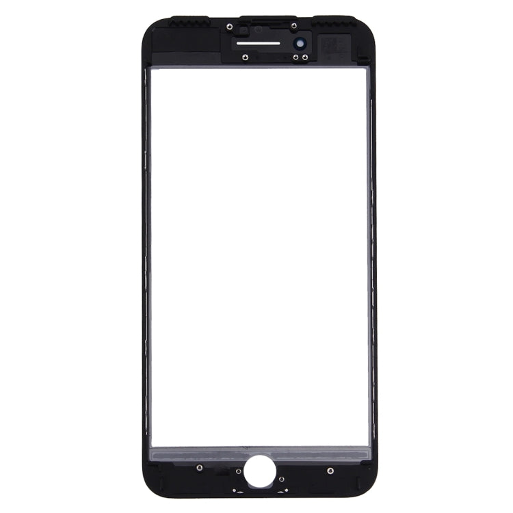 iPhone 7 Plus 2-in-1 Replacement Screen: Original Front Glass Lens + Bezel Frame (Black)