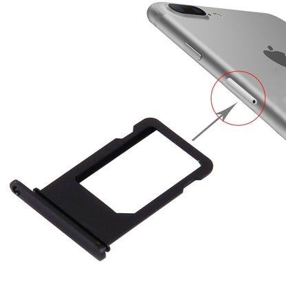High-Quality Dark Grey Card Tray for iPhone 7 Plus - Replacement Part for Broken or Unusable Trays