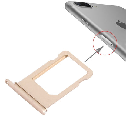 High-Quality Gold Card Tray for iPhone 7 Plus - Replacement Part, Aluminium, Professional Installation Recommended