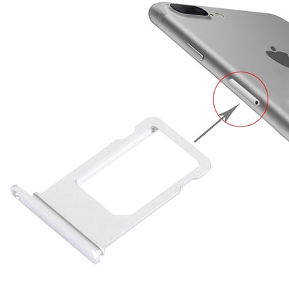Premium Silver Card Tray for iPhone 7 Plus - High-Quality Replacement Part, Professional Installation Recommended