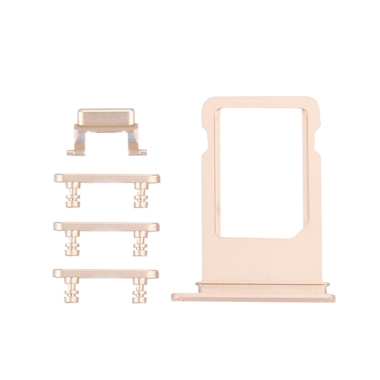 iPhone 7 Plus Gold Card Tray, Volume Control Key, Power Button & Mute Switch Vibrator Replacement Parts