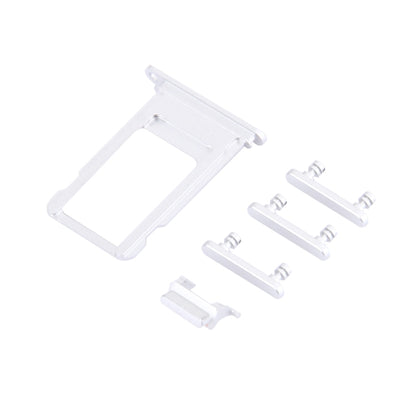 iPhone 7 Plus Replacement Card Tray, Volume Control Key, Power Button & Mute Switch Vibrator Key (Silver)