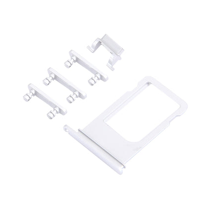 iPhone 7 Plus Replacement Card Tray, Volume Control Key, Power Button & Mute Switch Vibrator Key (Silver)