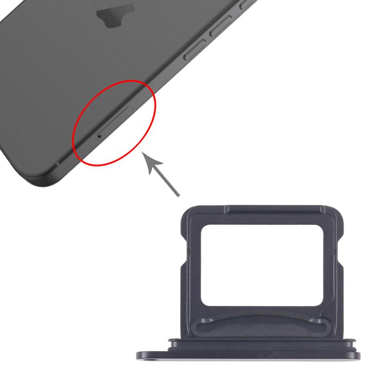 iPhone 17 SIM Card Tray Replacement (Black) - For Broken SIM/Tray Fix, Professional Installation Recommended