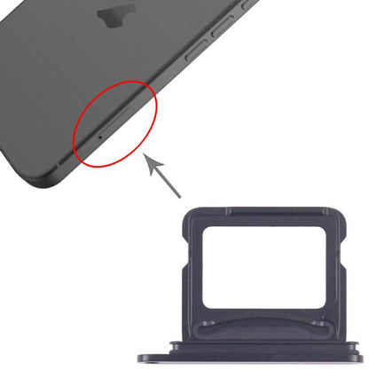 iPhone 17 SIM Card Tray Replacement (Black) - For Broken SIM/Tray Fix, Professional Installation Recommended