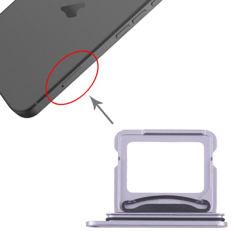 iPhone 17 SIM Card Tray Replacement (Purple) - Compatible, Fully Functional, Professional Installation Recommended