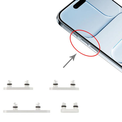 Replacement Power & Volume Control Buttons with Mute for iPhone Air (Silver) - Compatible & Fully Functional
