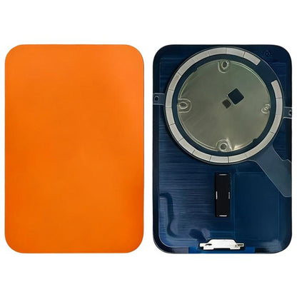 iPhone 17 Pro Replacement Glass Back Cover with MagSafe Magnet & Camera Lens Cover (Orange)