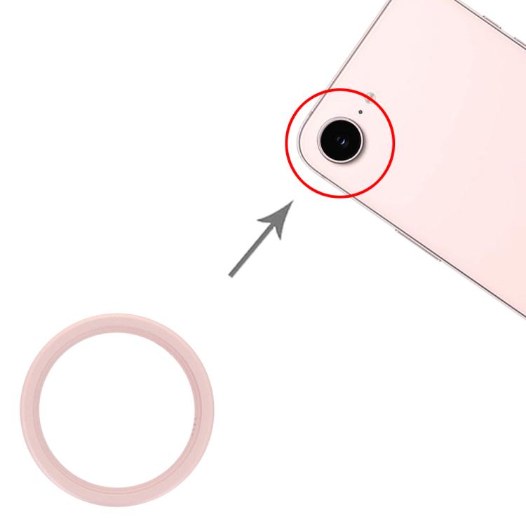 iPhone 17e Rear Camera Glass Lens Metal Protector Hoop Ring Replacement (Pink) - Quality Replacement Part