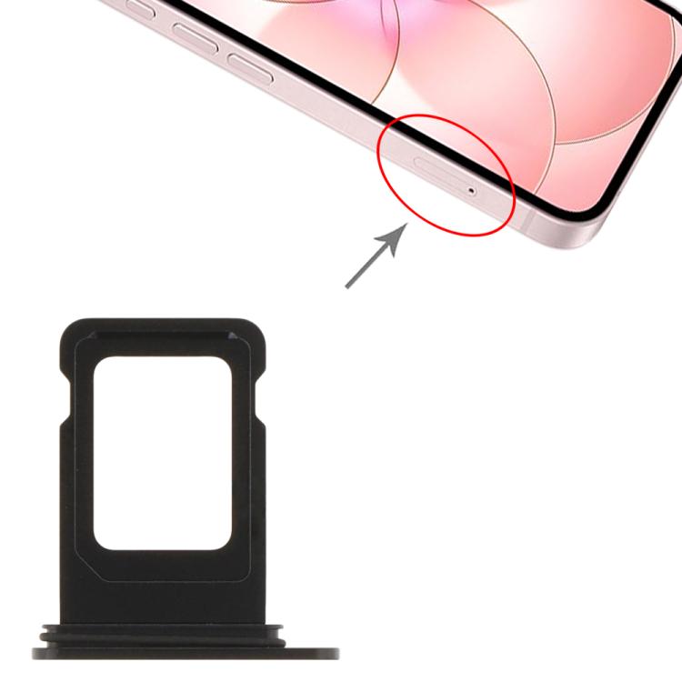 iPhone 17e SIM Card Tray Replacement (Black) - Fits Perfectly, Professional Installation Recommended