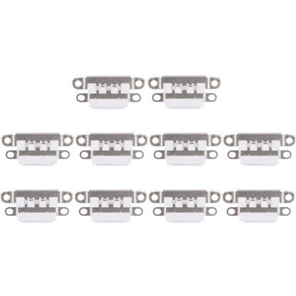 10 Pack Charging Port Connector for iPhone 7 / 7 Plus - High Quality Replacement (White)