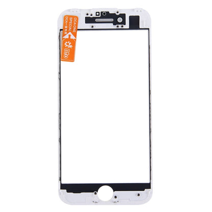 iPhone 7 Plus Replacement Front Screen Glass Lens with LCD Bezel Frame & OCA Adhesive (White)