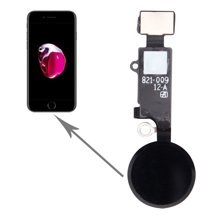 Replacement Home Button for iPhone 7 Plus (Black) - No Touch ID Support, Quality Parts for Repairs