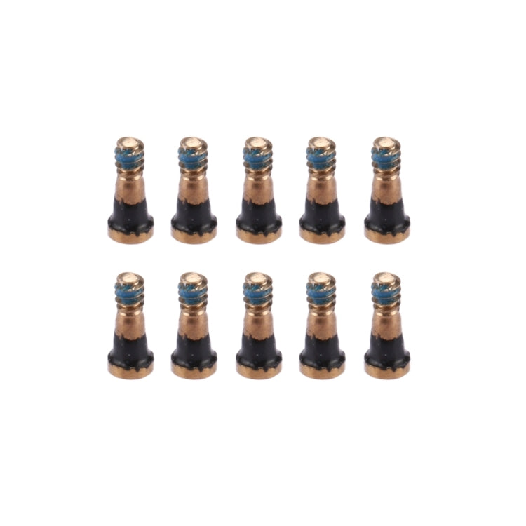 10-Pack Gold Charging Port Screws for iPhone 7 & 7 Plus - High Quality Repair Parts
