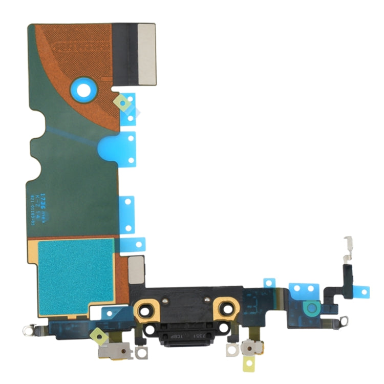 High-Quality Charging Port Flex Cable Replacement for iPhone 8 (Black) - Professional Installation Recommended